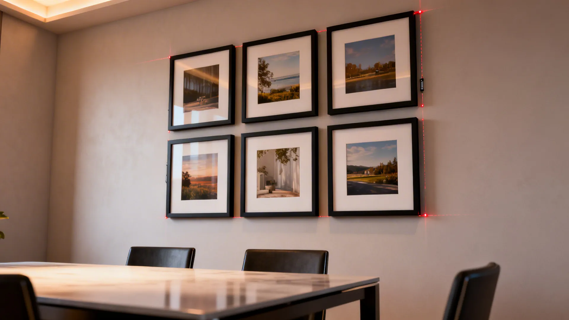 3. Gallery Grid with Matching Frames