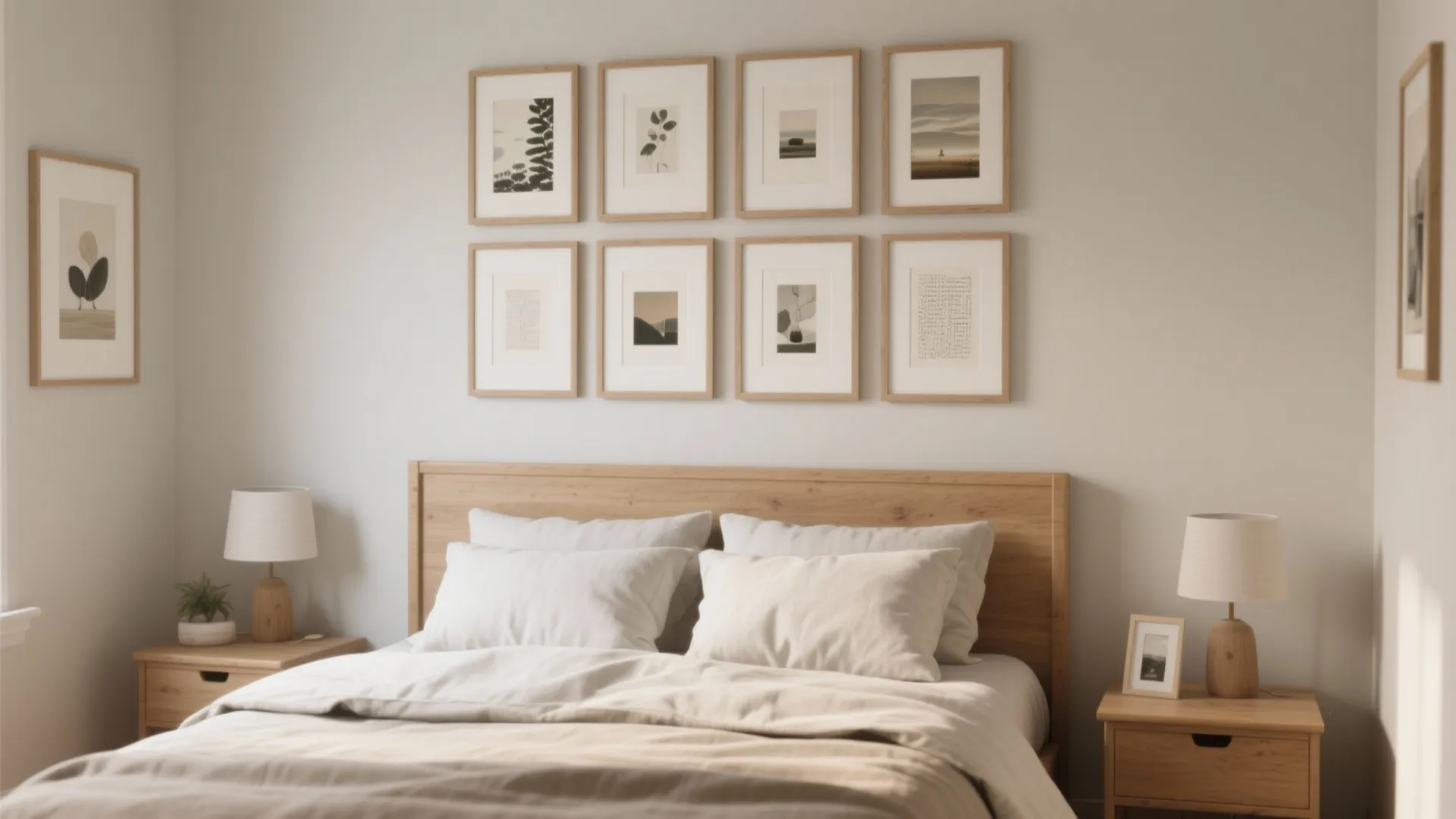 2) A curated gallery wall (minus the visual noise)