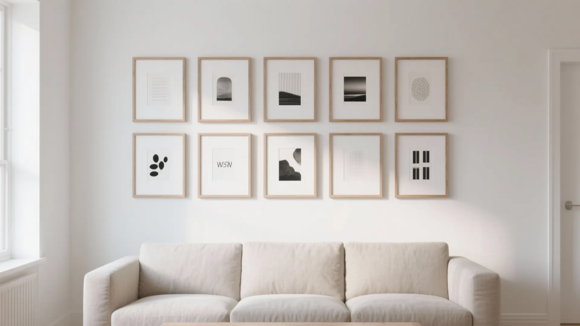 Minimalist Gallery Wall, Curated and Calm
