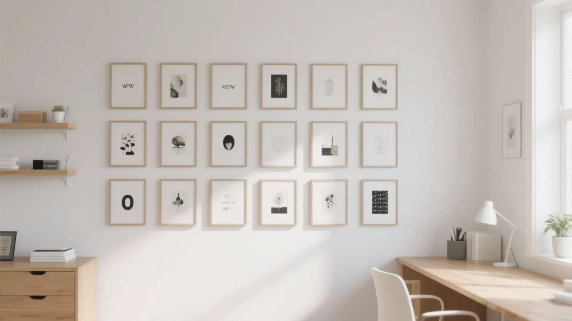 6. Minimalist Gallery Grid