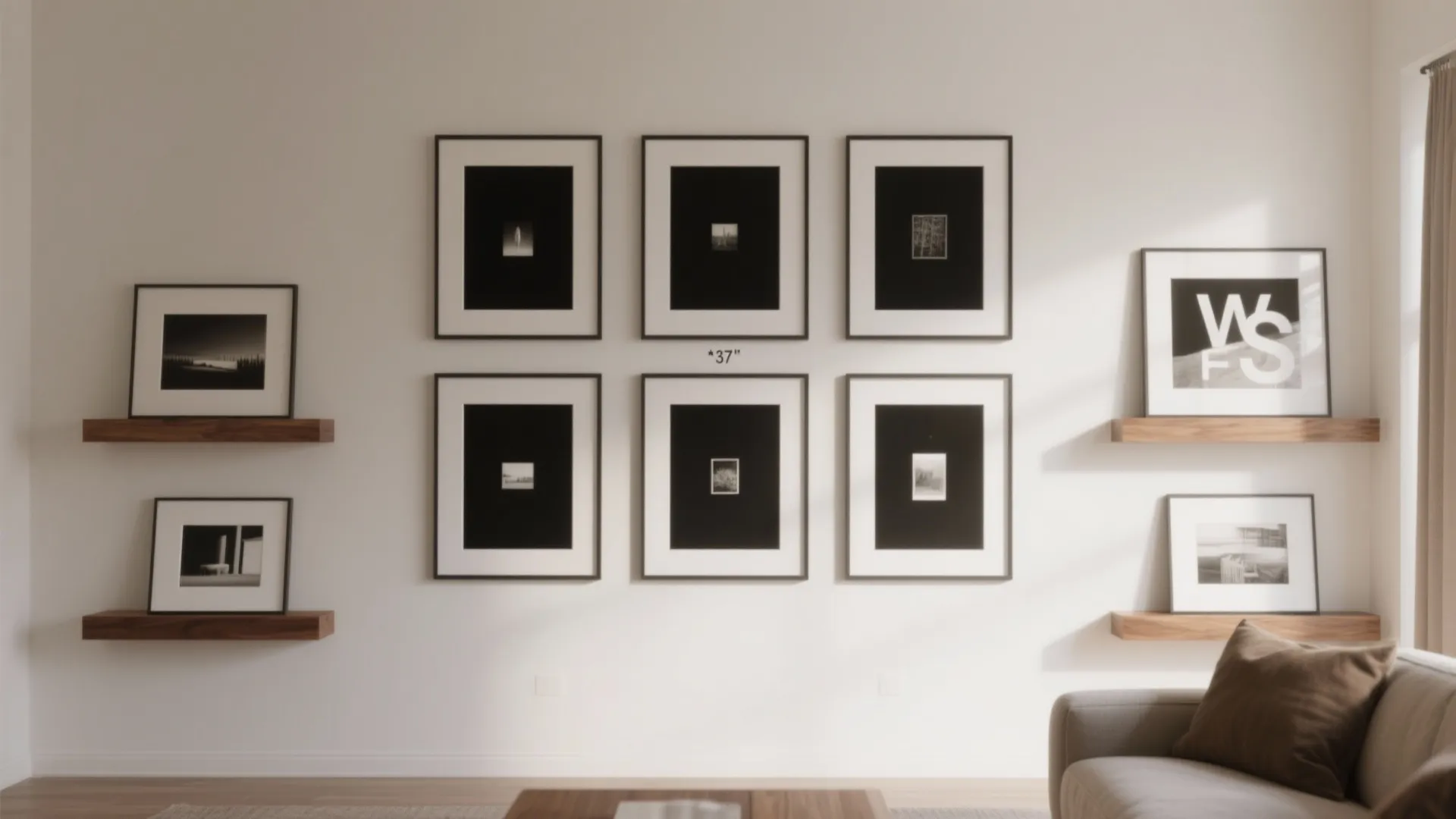 Curated Gallery Grid or Ledge System