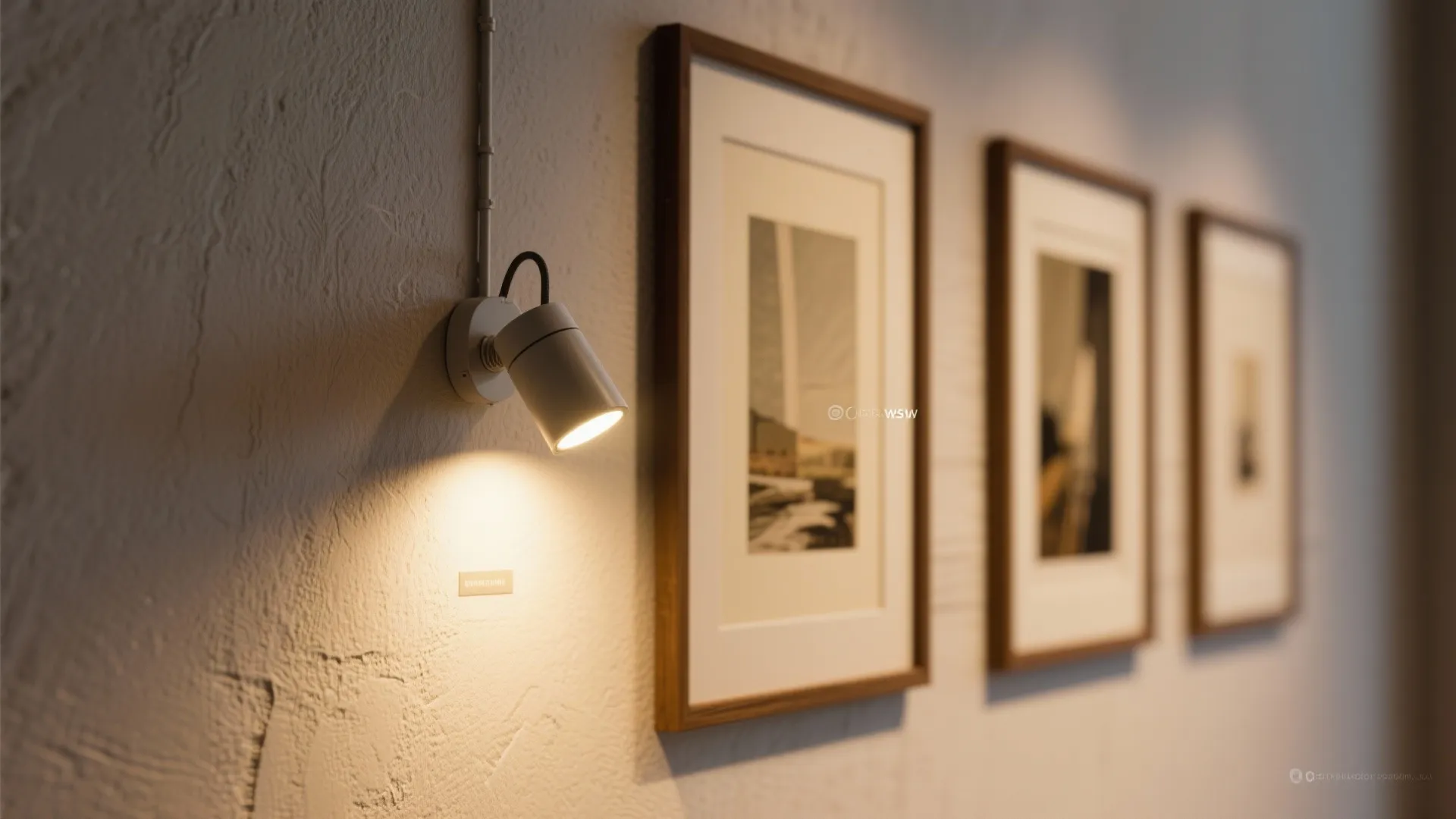 1. Highlight a gallery wall with adjustable heads