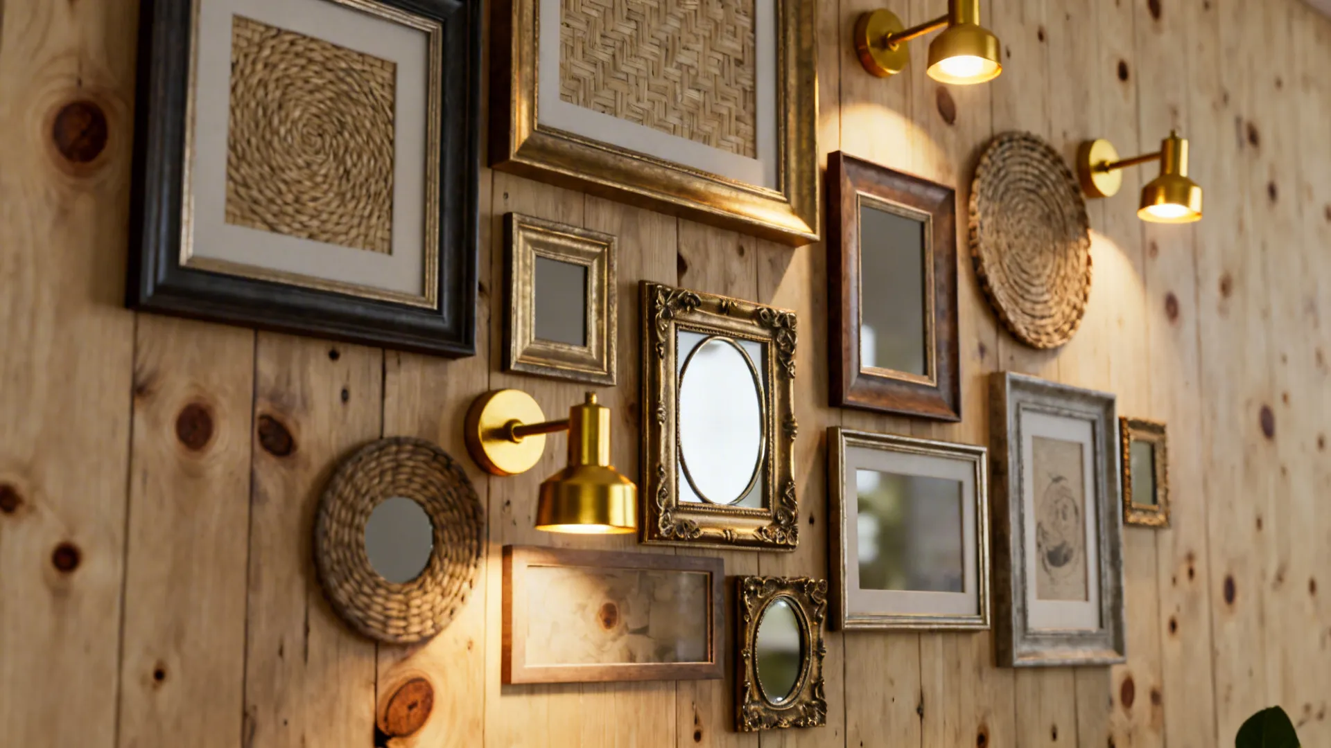 5. Eclectic layered gallery