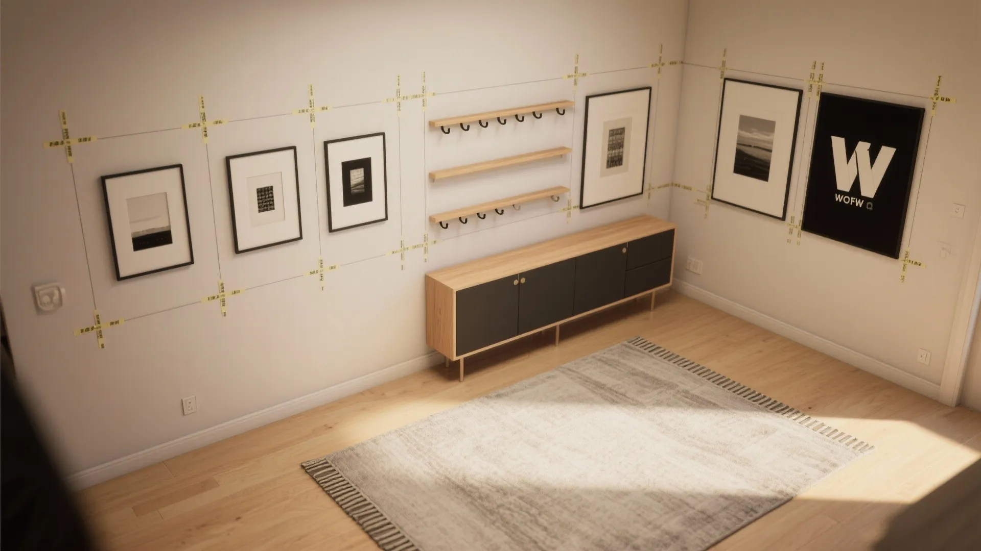 Modular Gallery Walls with Hidden Storage