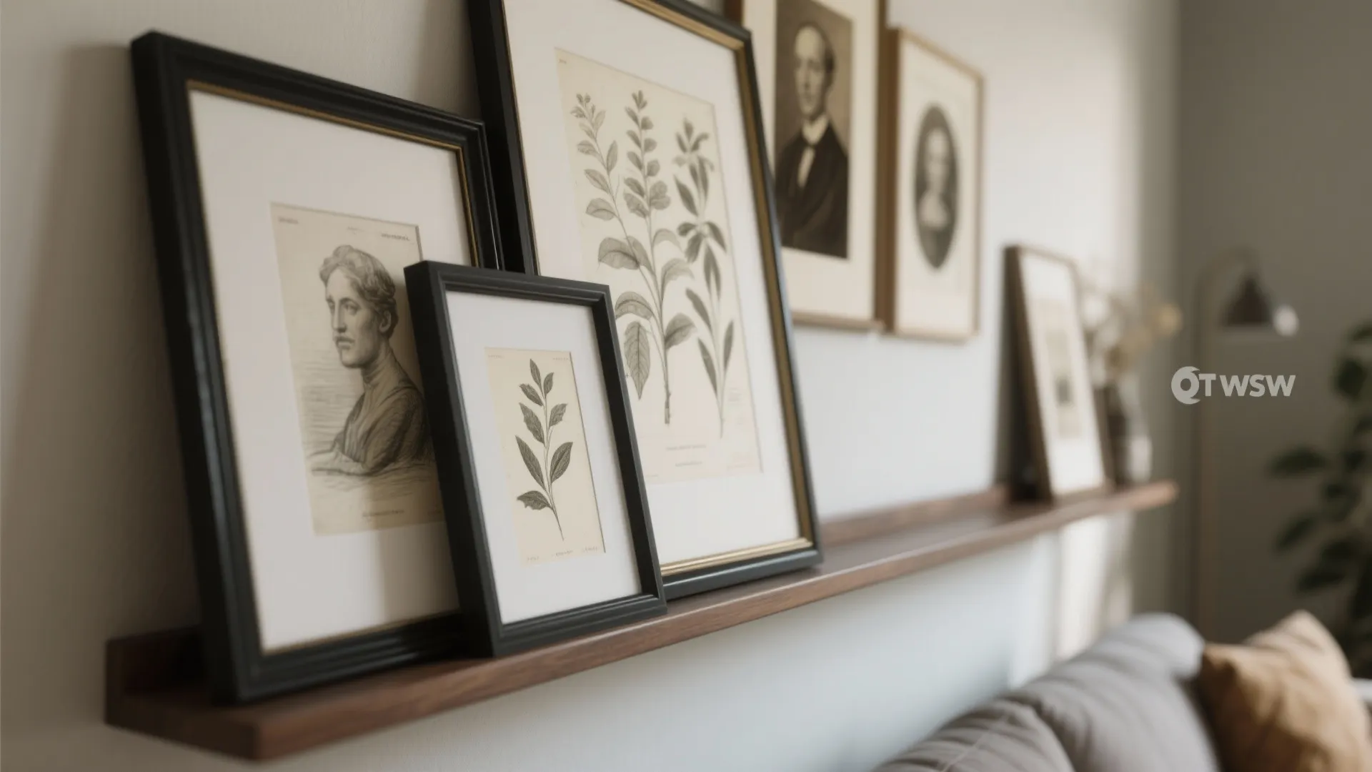 2. Gallery-Ledger Shelf for Rotating Prints