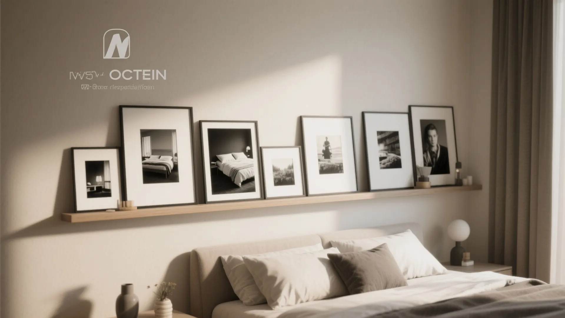 2. Gallery ledge with rotating pieces