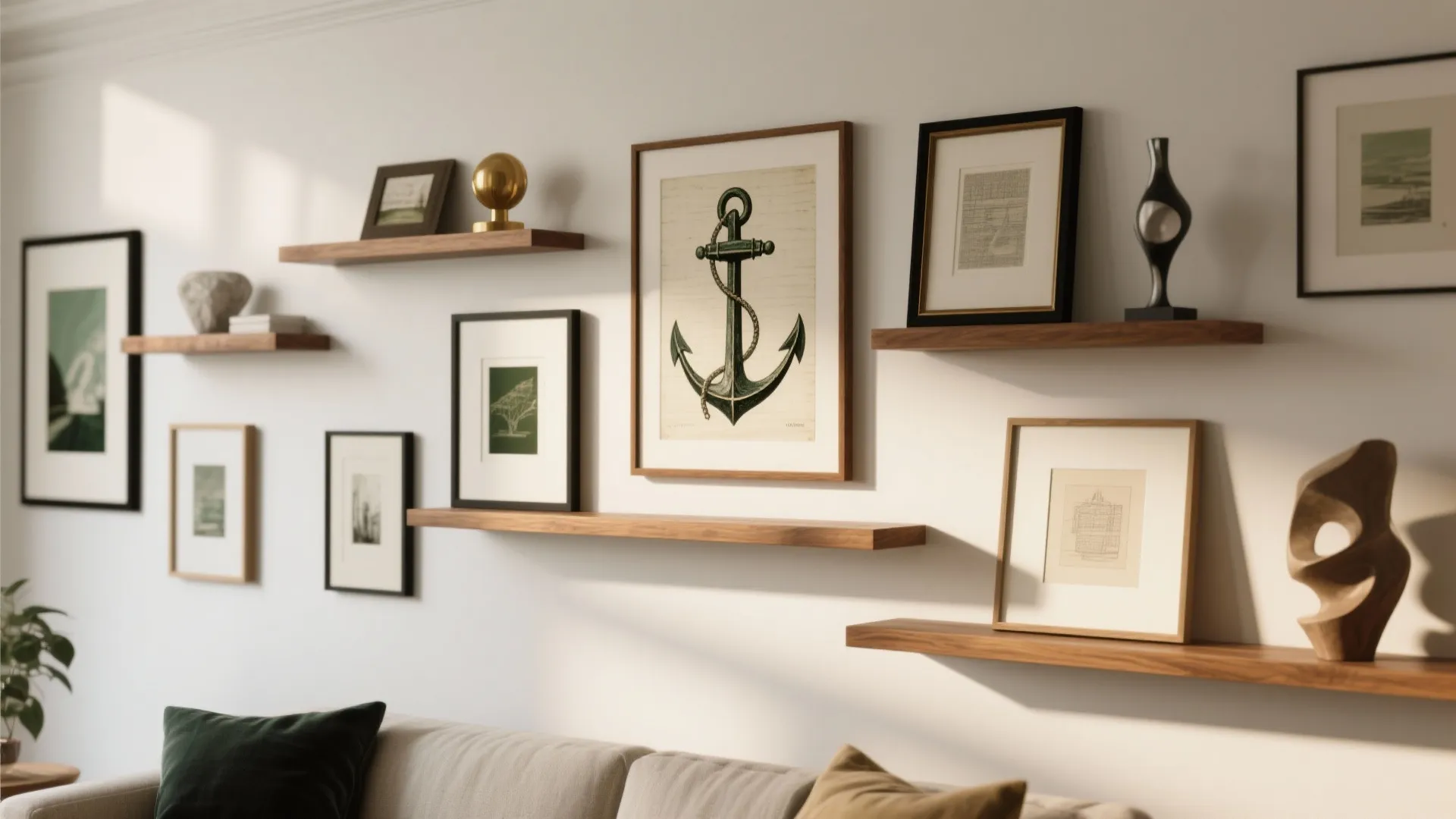 Gallery Wall 2.0: Ledges, Asymmetry, and Negative Space
