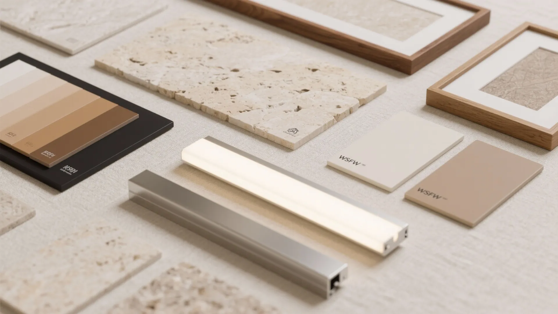 Stone-look PVC for a gallery wall effect