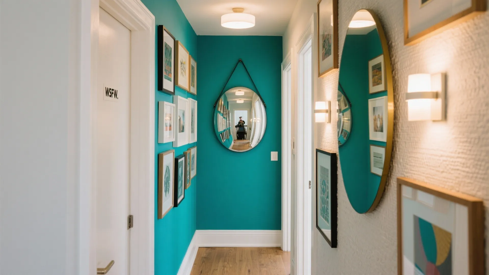 Graphic Walls: Gallery, Mirrors, and Texture