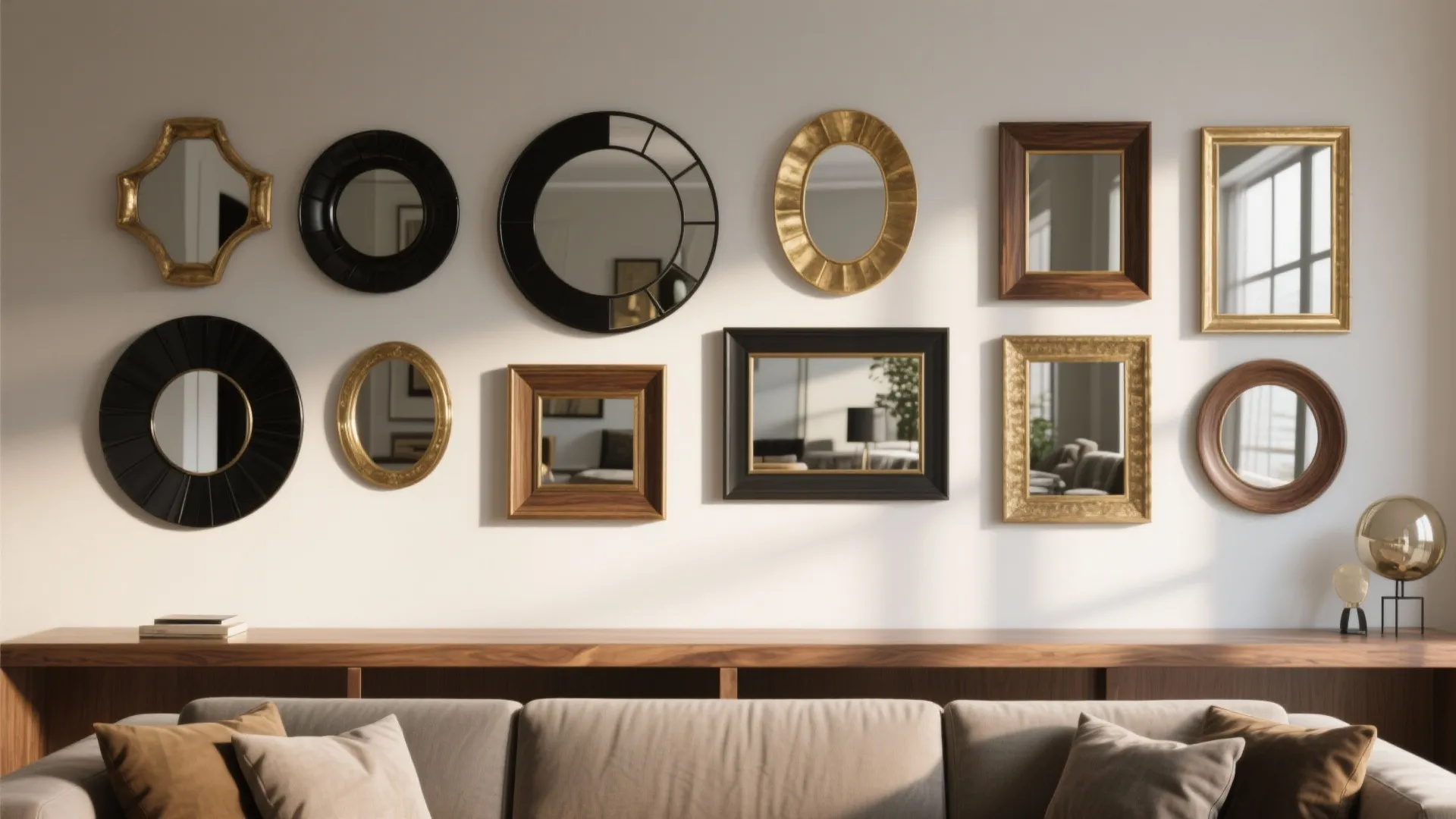 Curated Mirror Gallery Wall