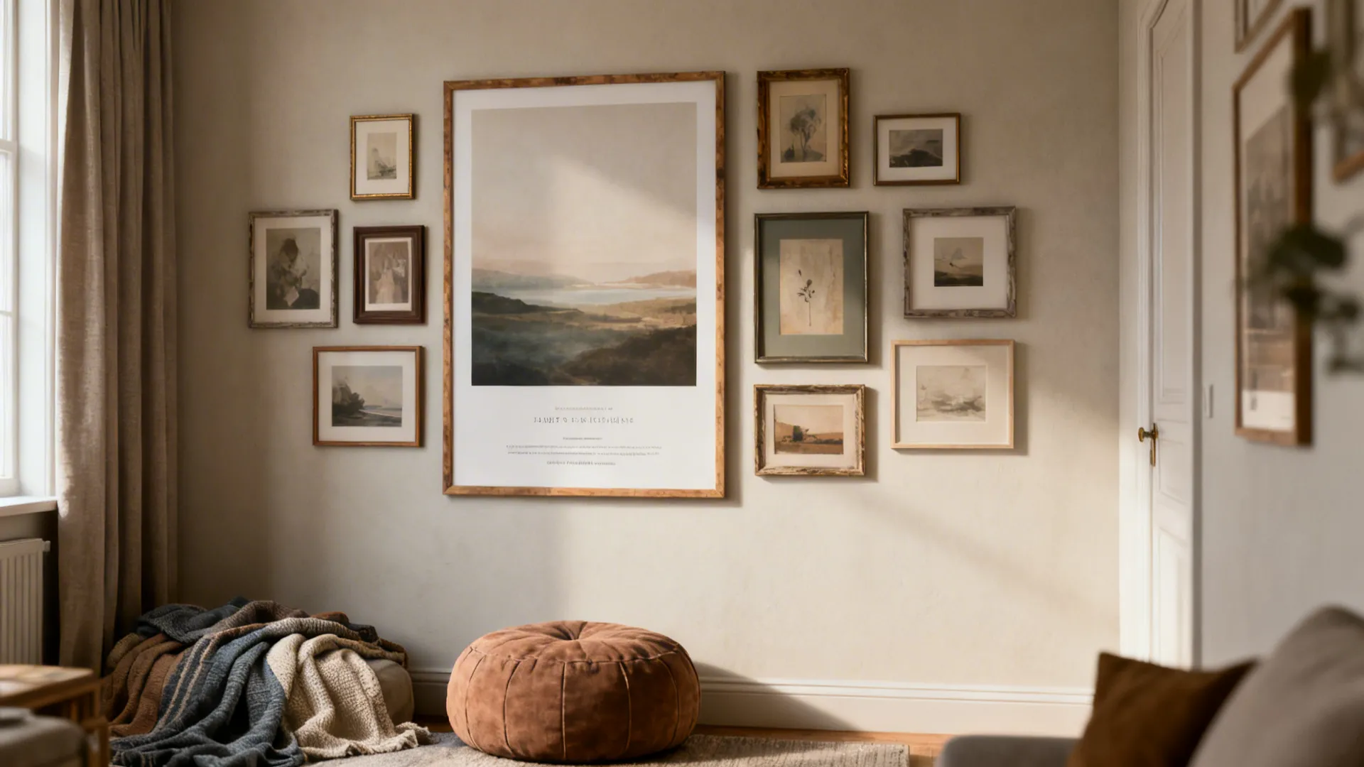 3. Gallery-Style Large Poster Mix