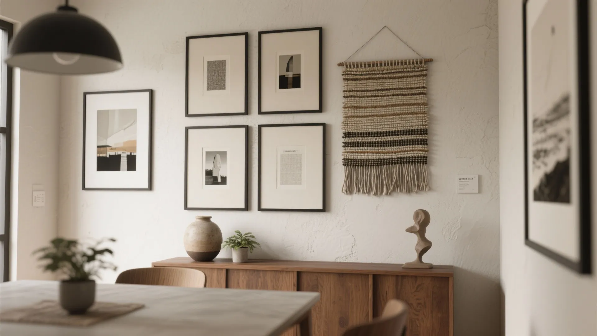 1. Gallery Wall with Mixed Media