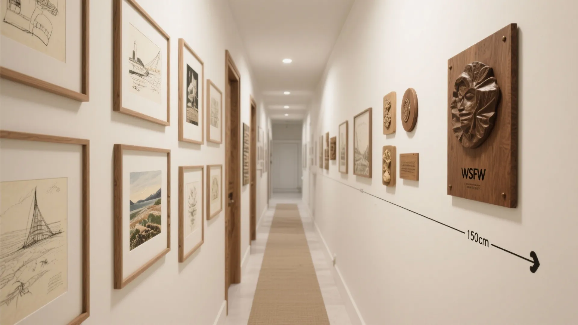 Curated Gallery Plaques with Personal Narratives