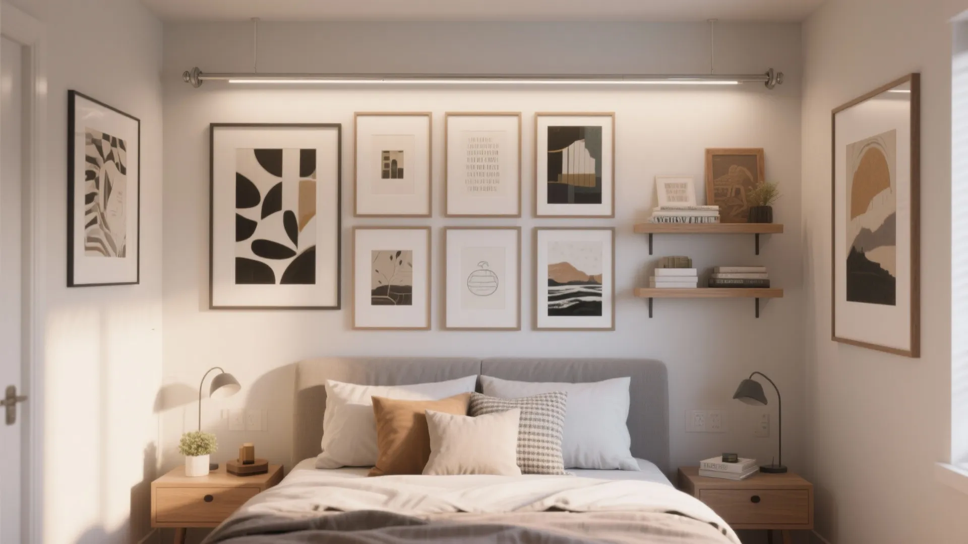 4. Gallery Rail with Rotating Art