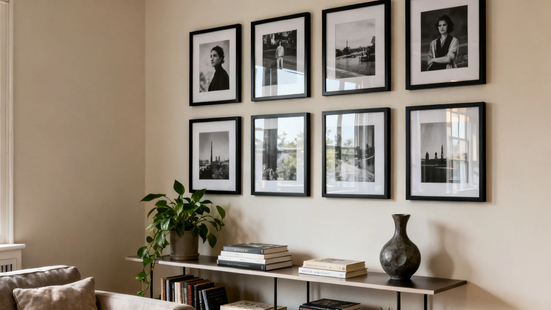 Idea 5: Curate a Gallery Wall and Style Open Shelves