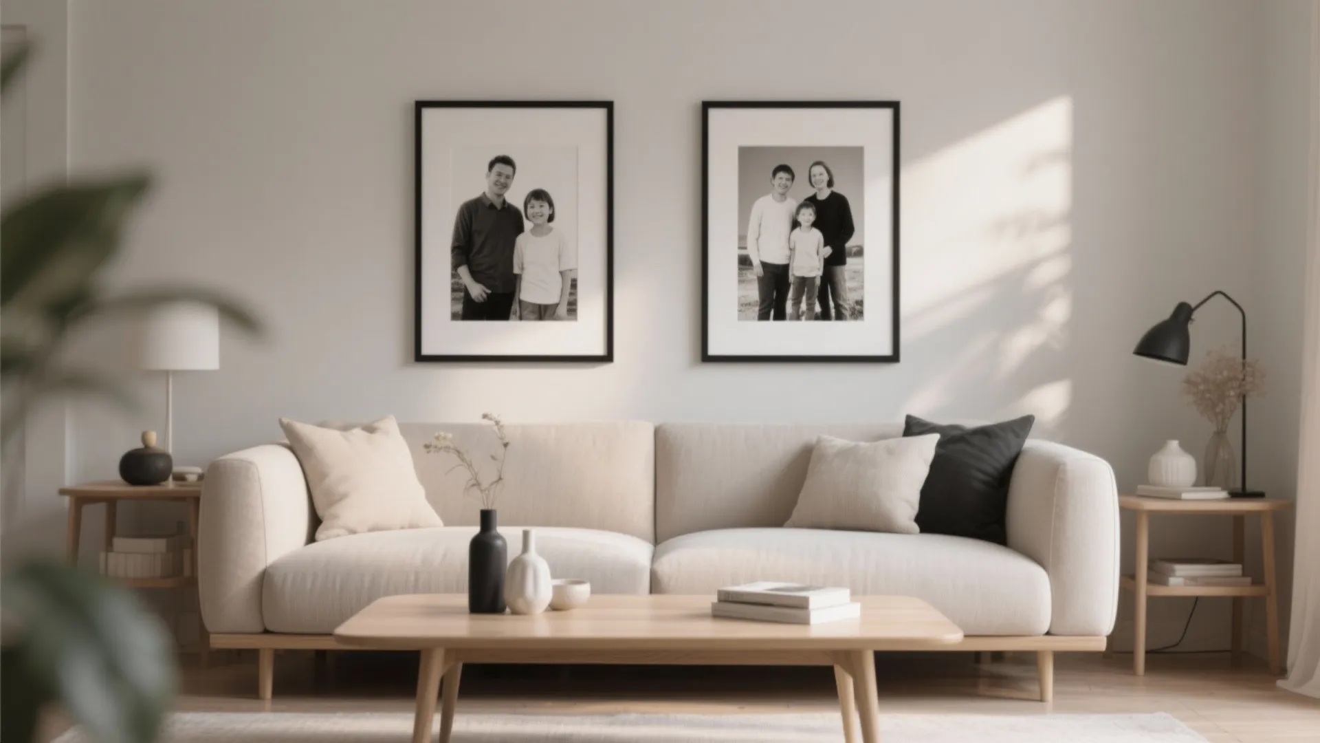 4. Gallery Arrangement with Family Photos