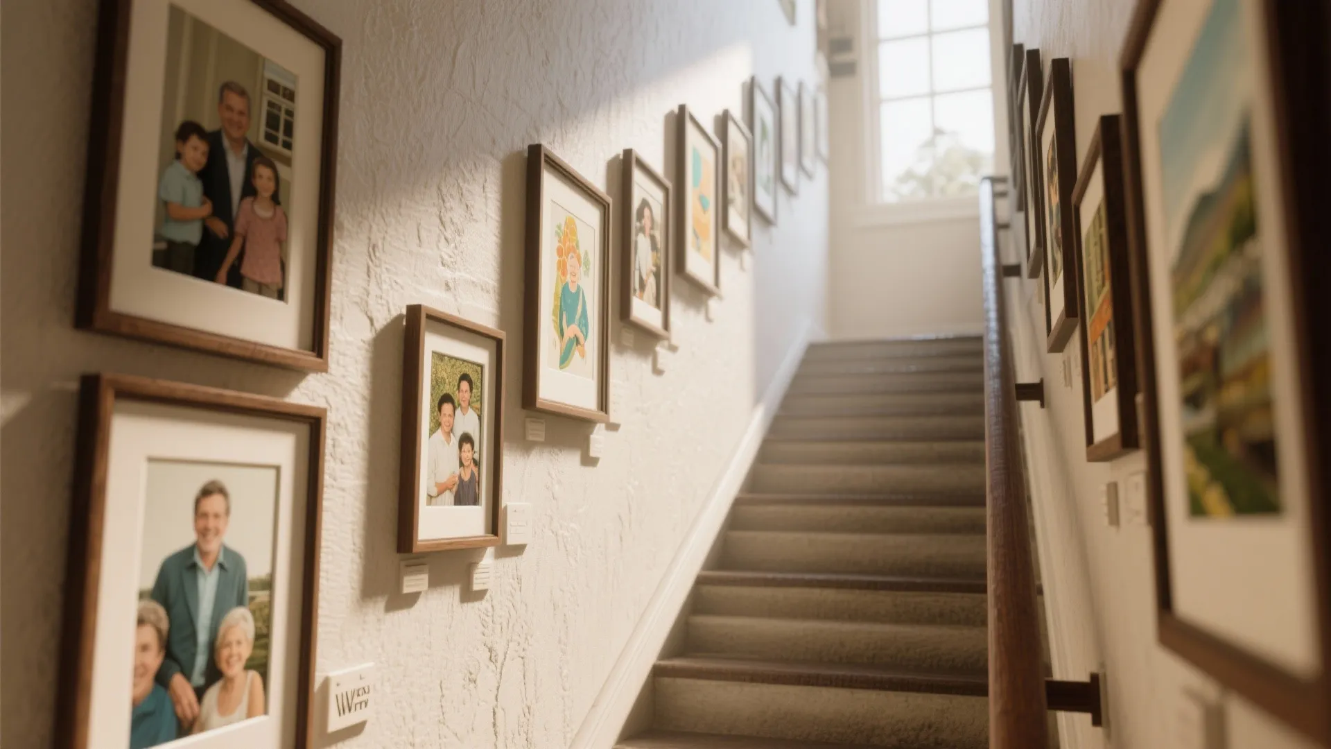 Gallery-style art wall