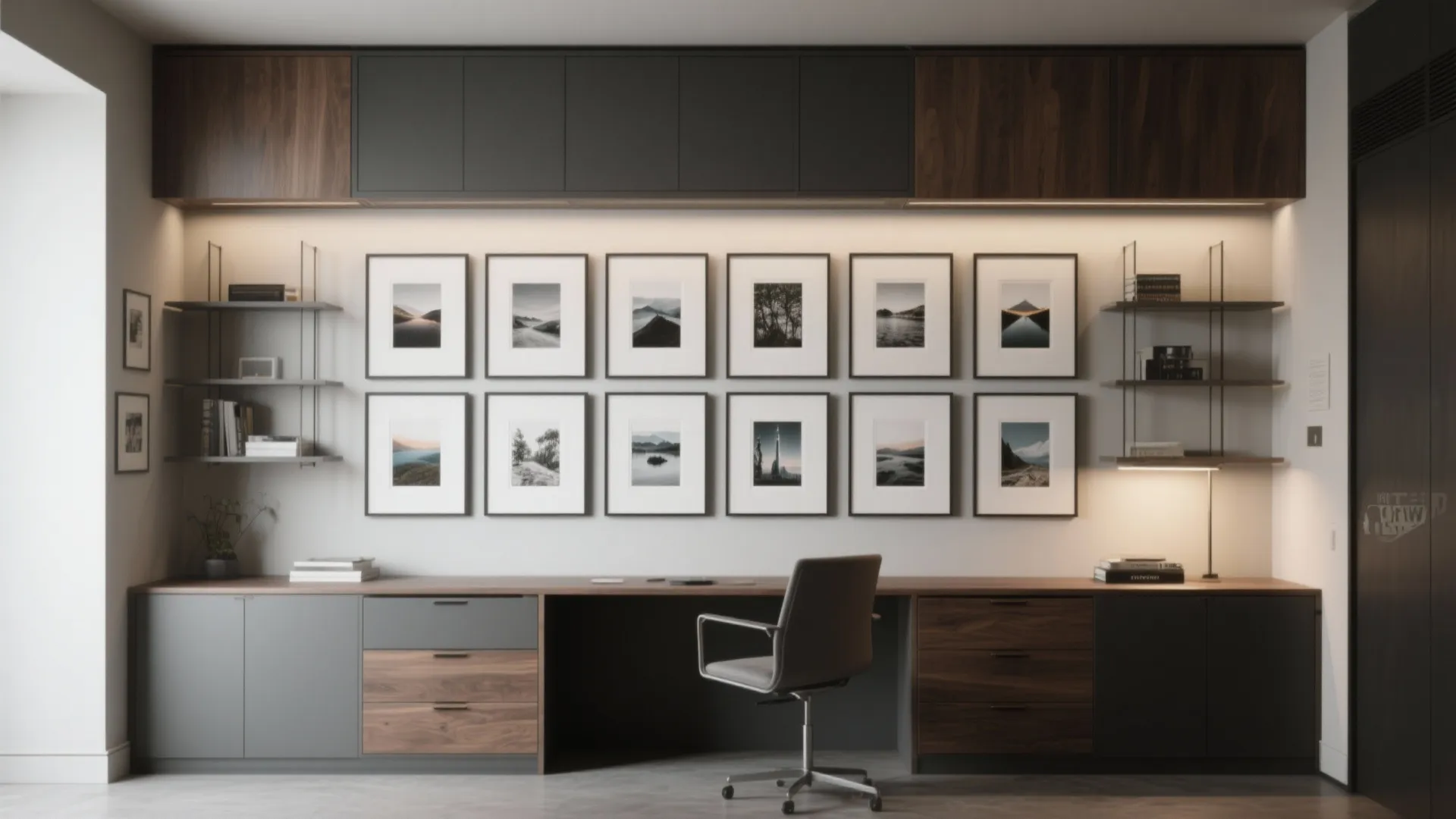 5. Personal Gallery Wall and Hidden Storage