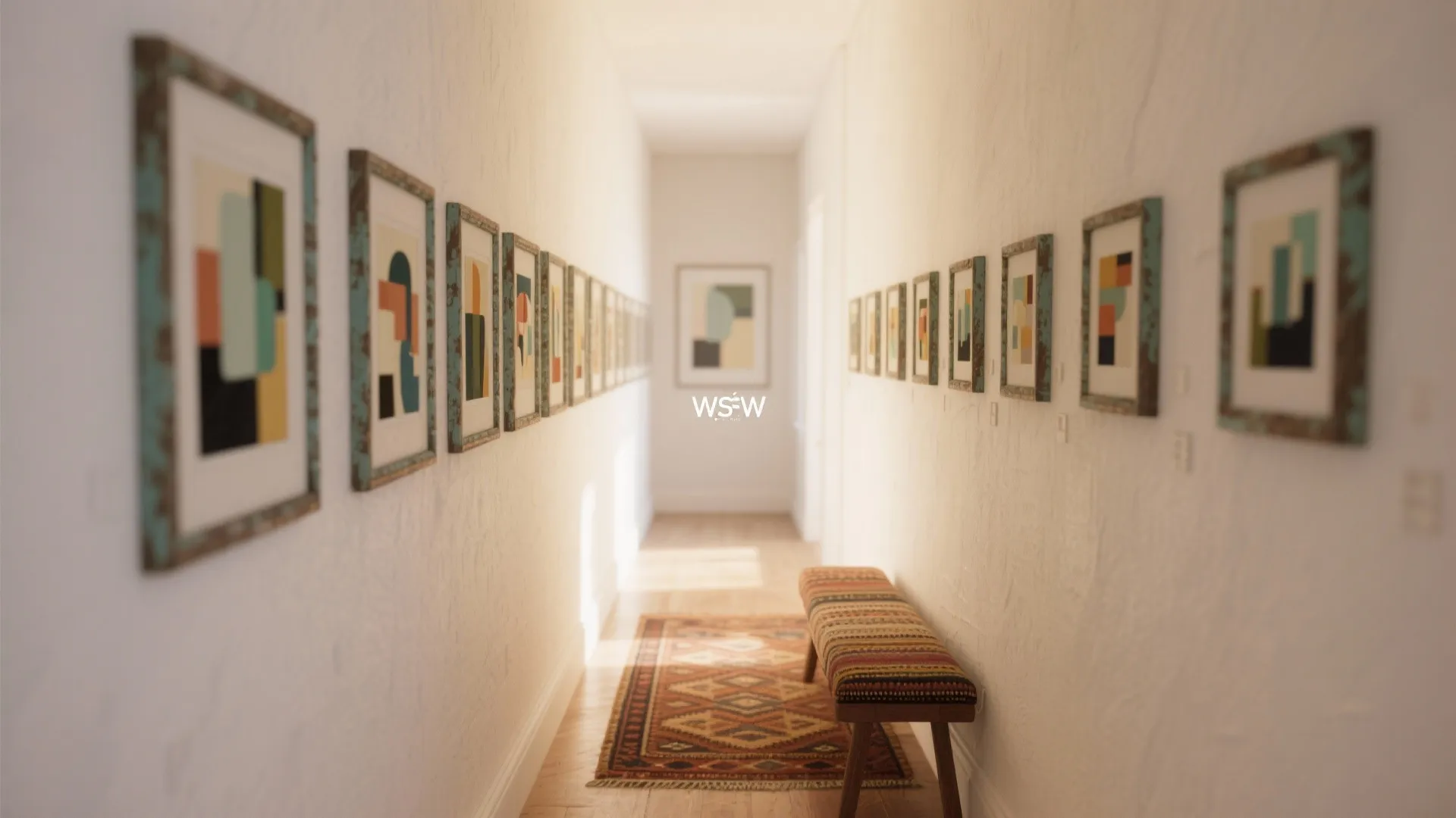 3. Gallery Strip of Small Abstracts