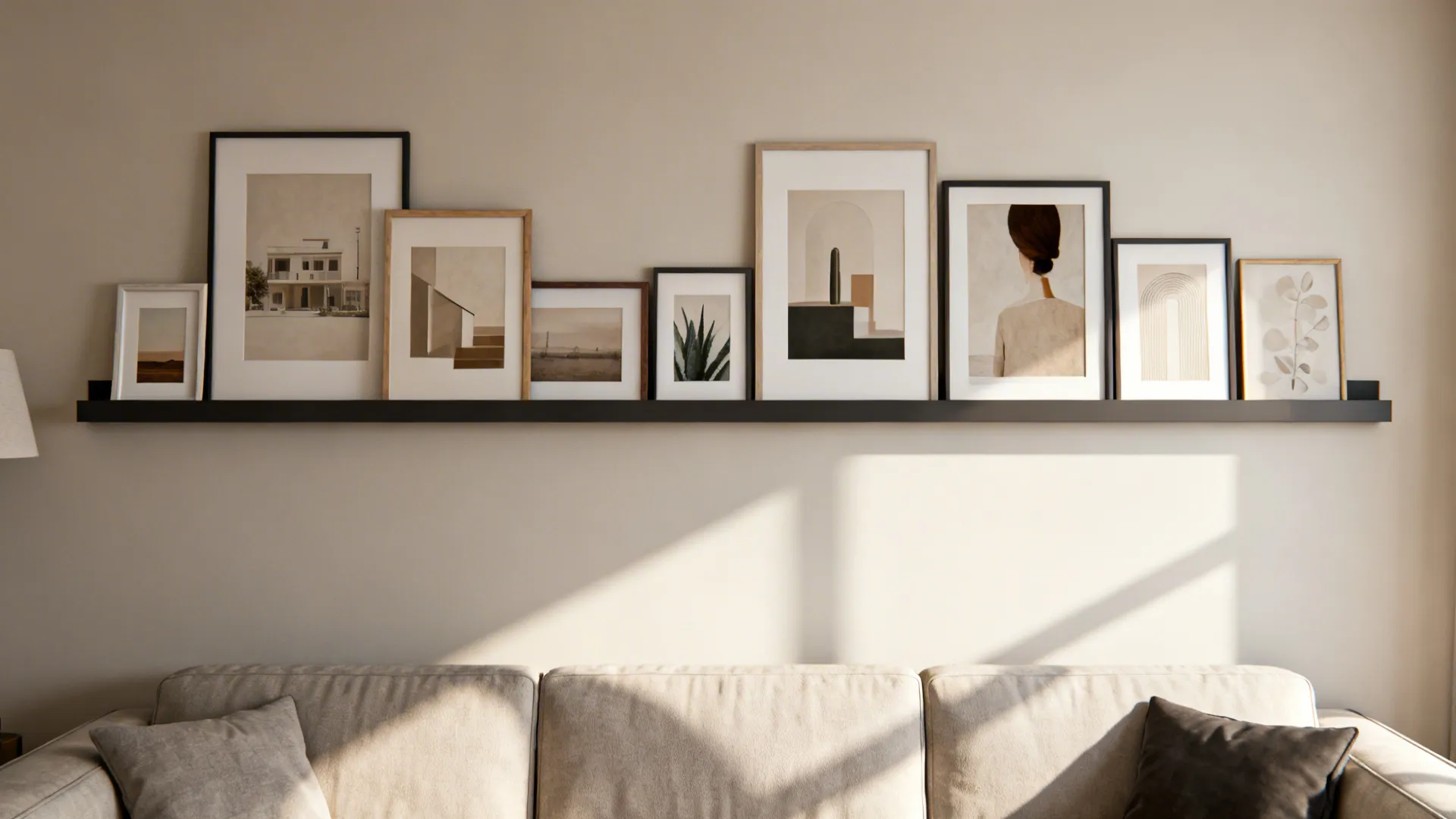 3. Gallery Strip Instead of Full Gallery Wall