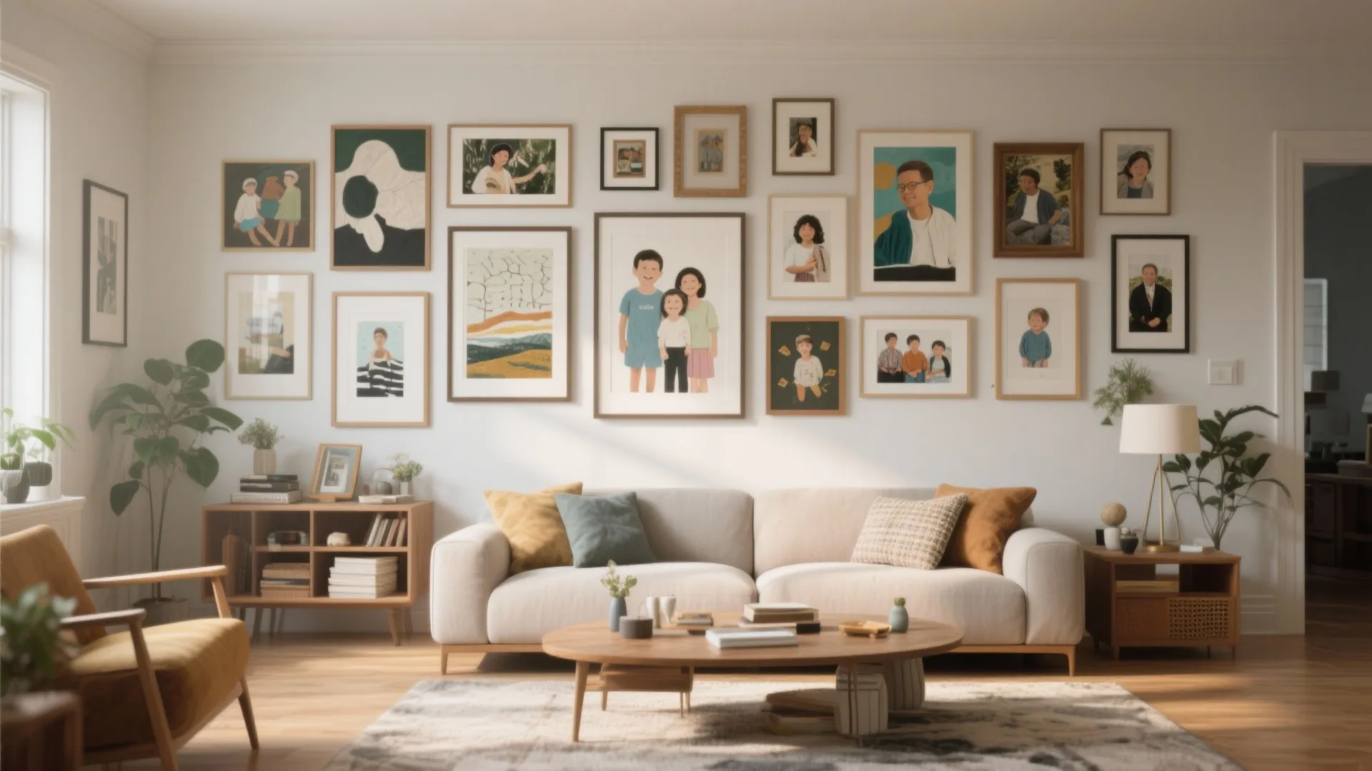 Gallery-Style Art Wall