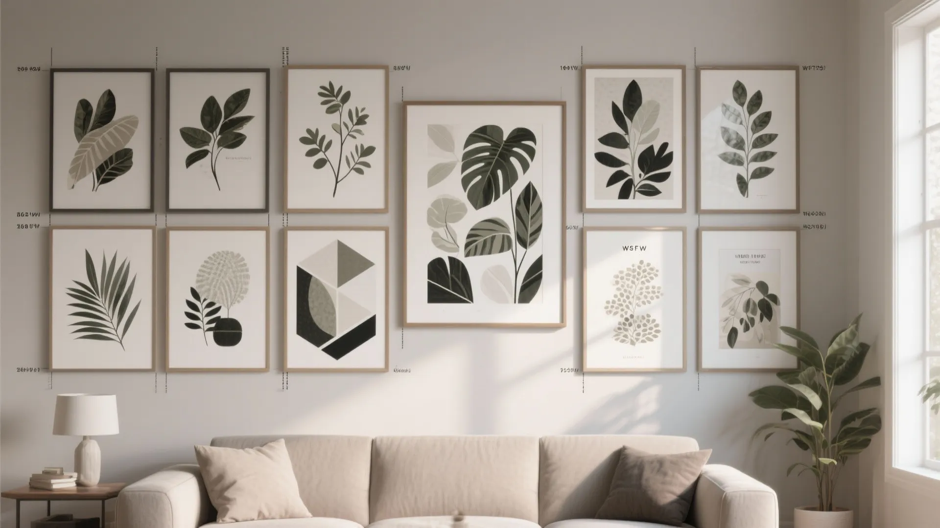 3. Gallery-Style Decal Grouping