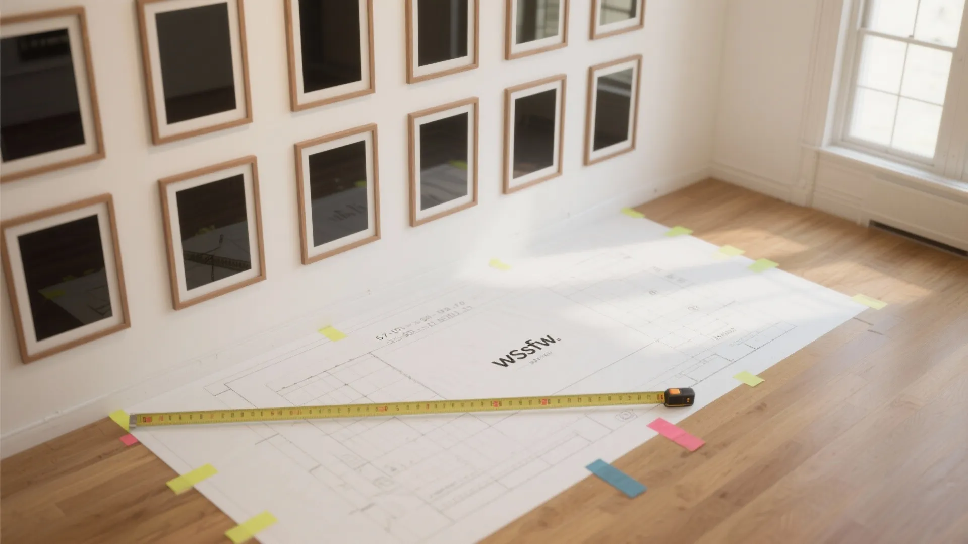 Curated Gallery Wall with Narrative Flow