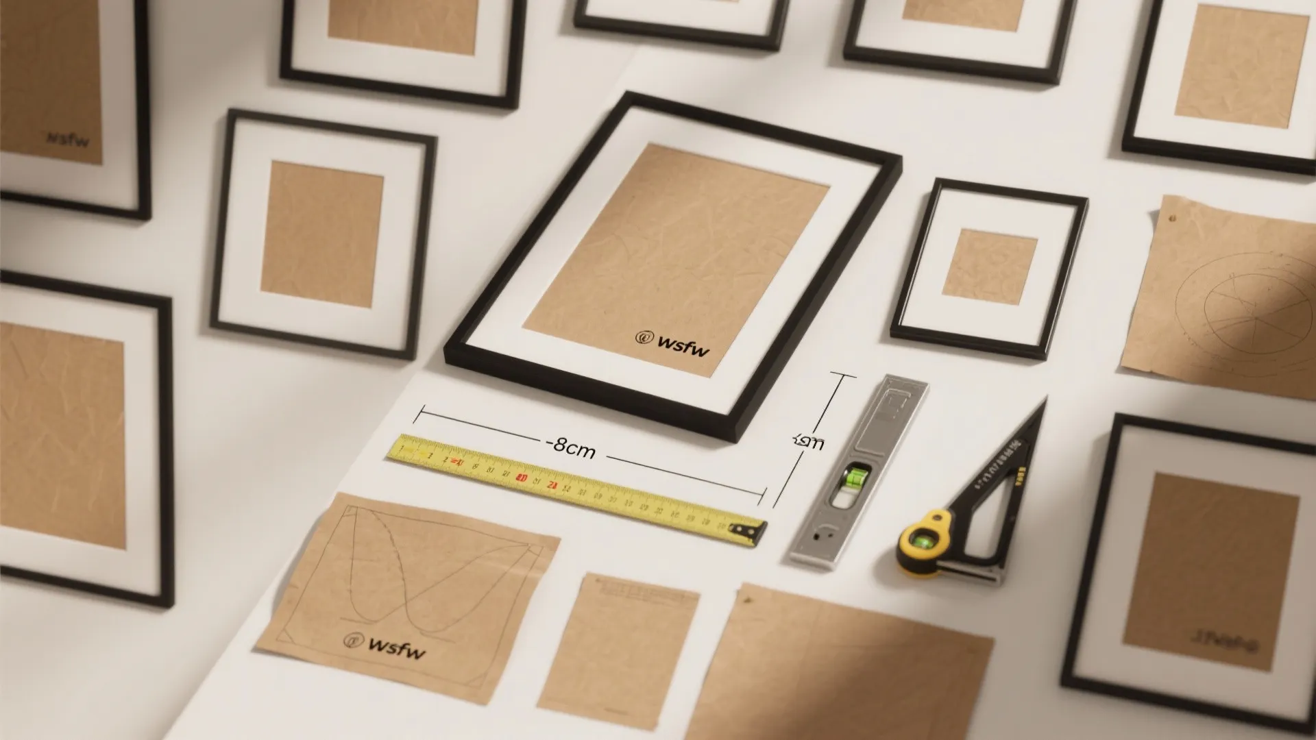 Gallery Wall Layout with Rhythm and Breathing Space