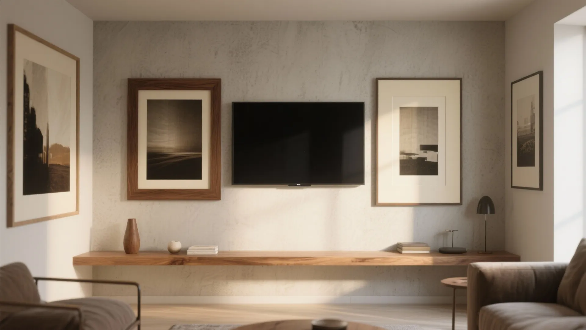5) Blend the TV into a gallery wall