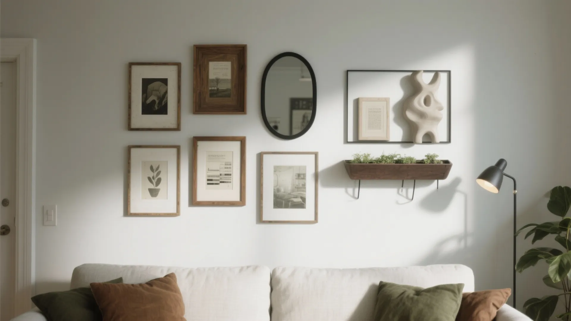 A Light-Layered Gallery Wall That Grows With You