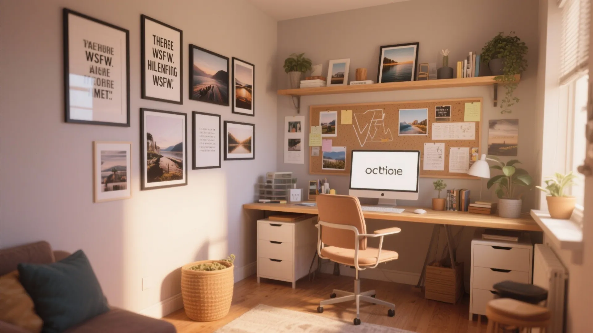 6. Gallery Wall of Motivation