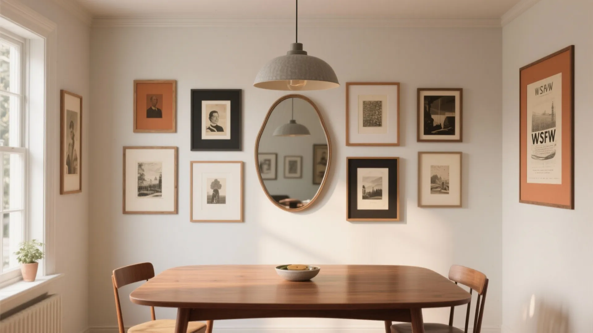 Gallery Wall with a Curated Palette