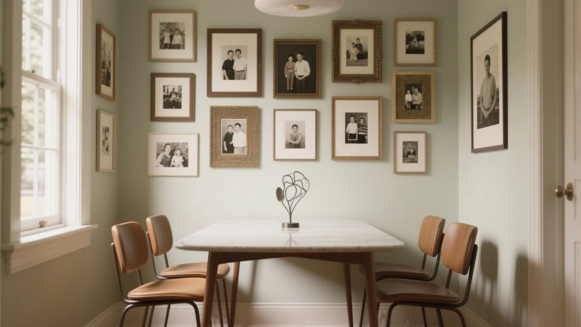 2. Gallery Wall for Small Dining Room