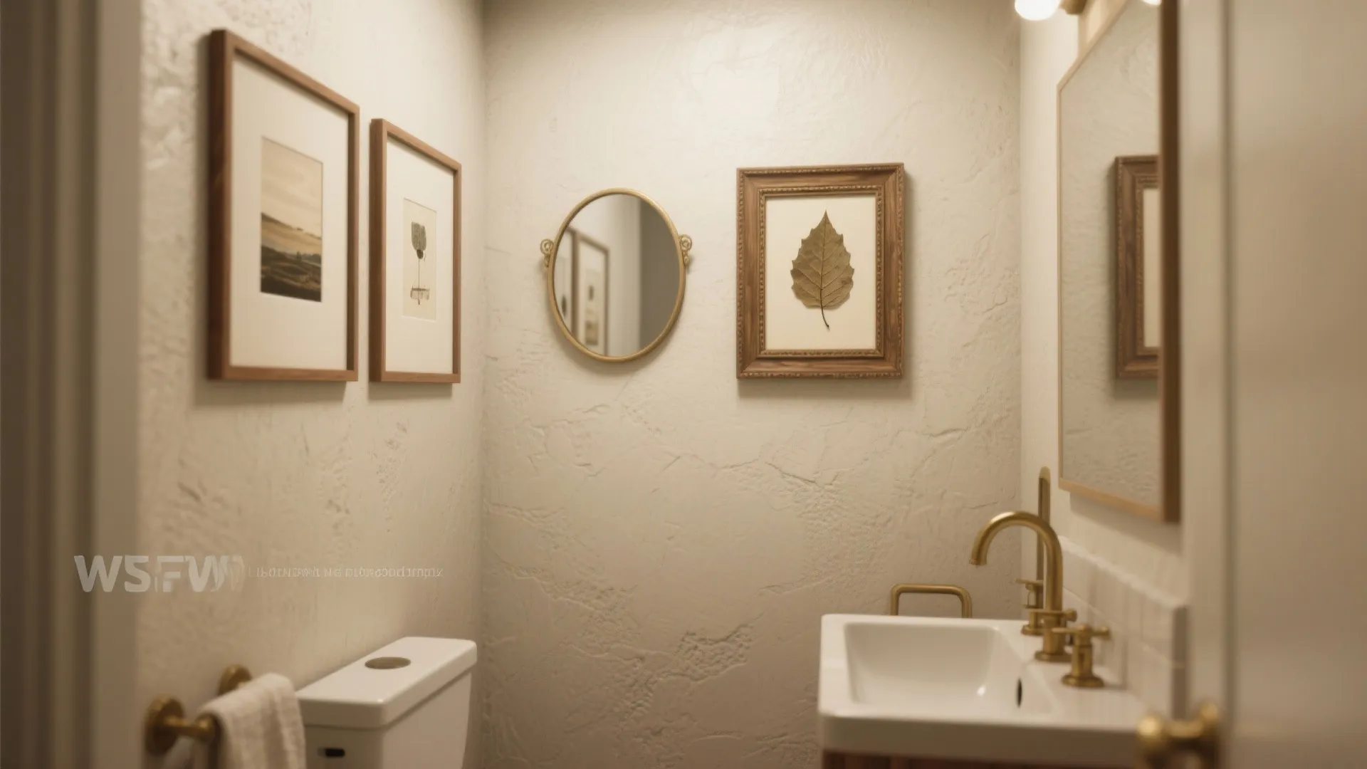 1. Mini gallery wall with cohesive frames