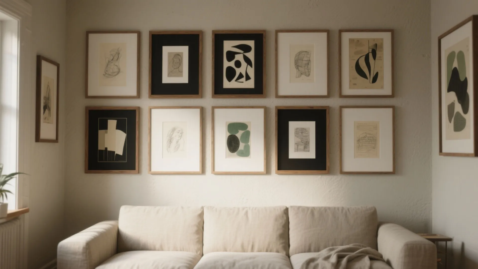 Curated Gallery Walls with Cohesion