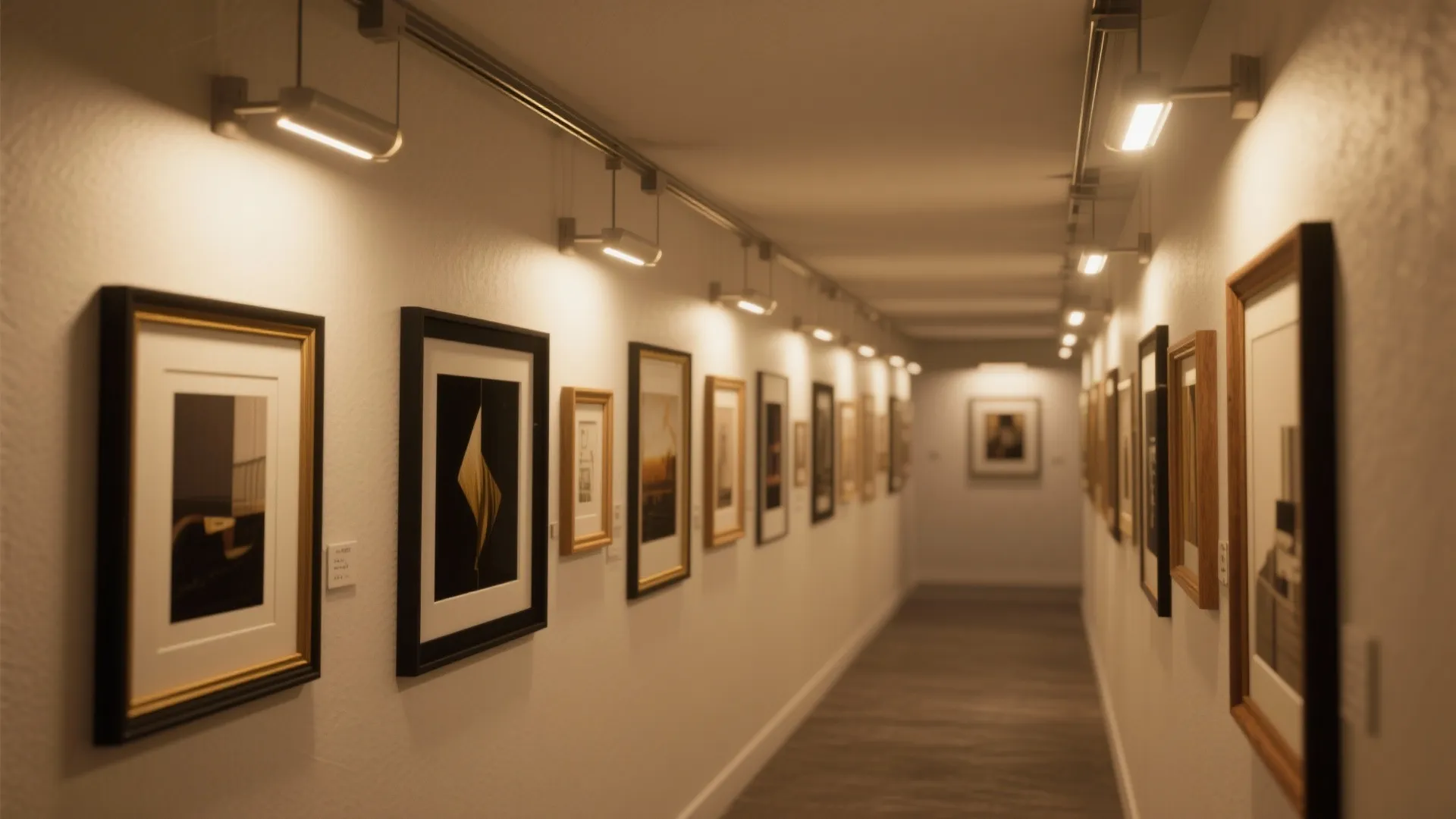 5) Art-Led Walls and Gallery Systems with Lighting