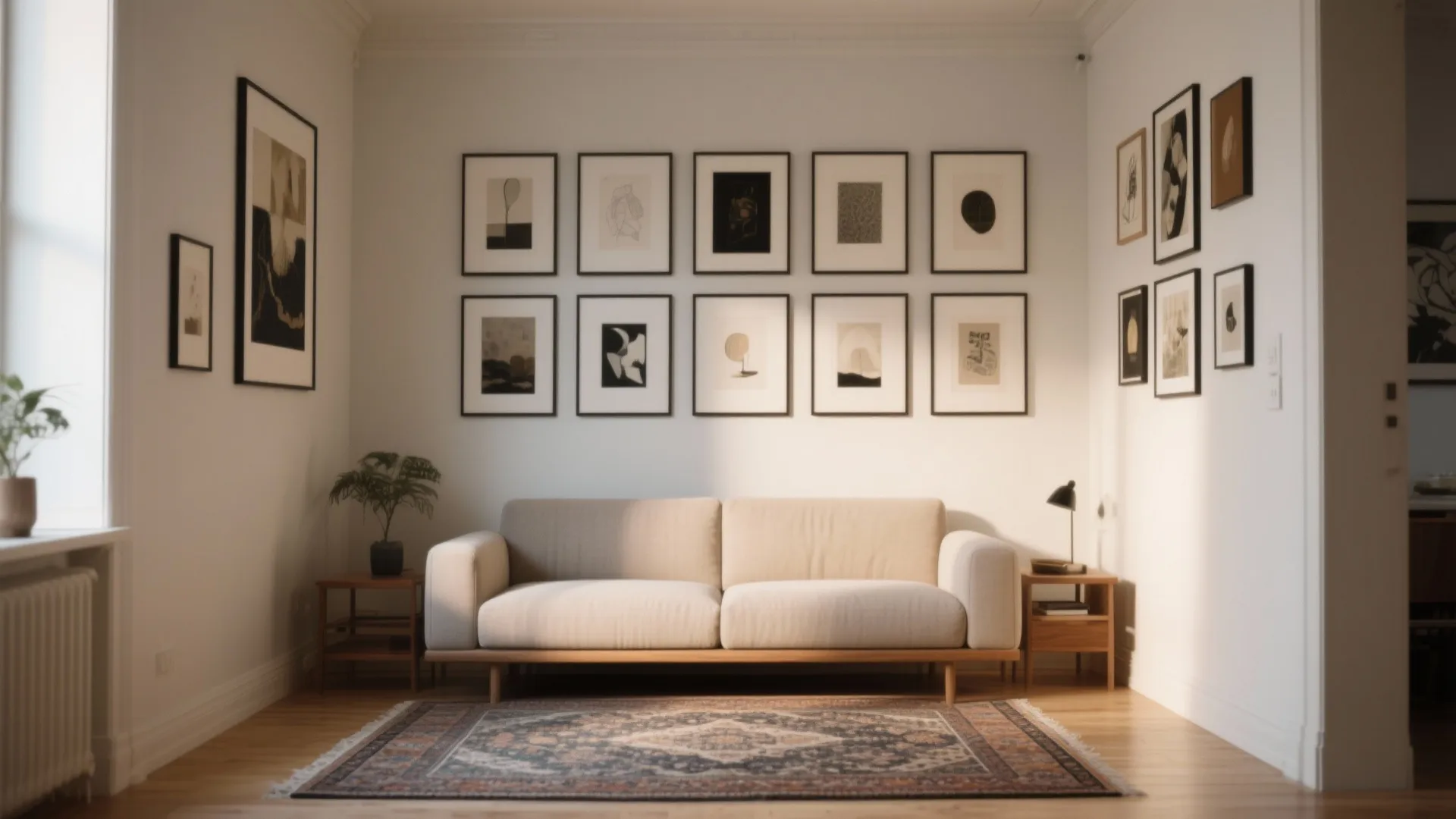 Curated Art: Gallery Walls and Large-Scale Statements