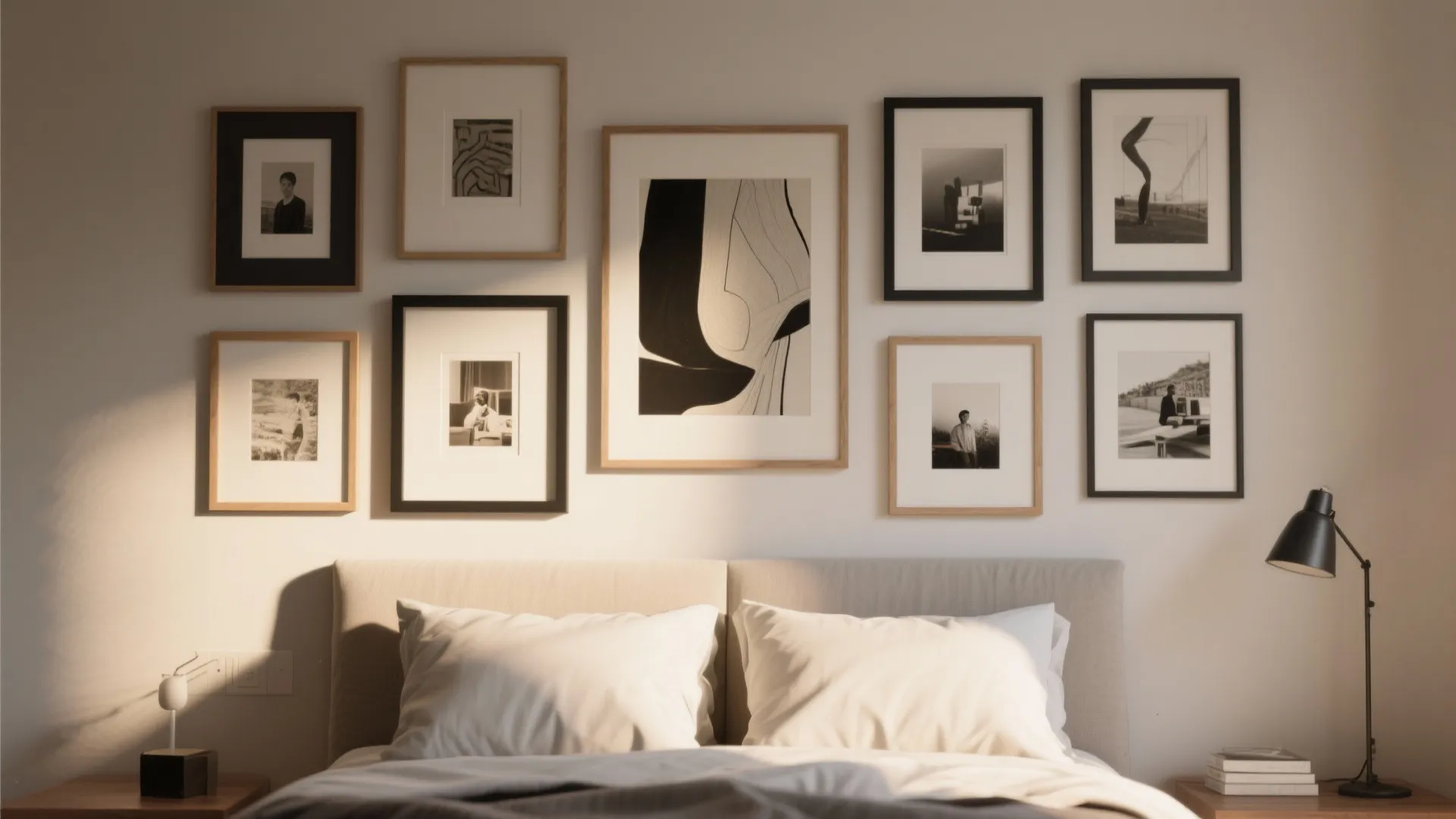 5. Gallery wall with a pro’s temperament