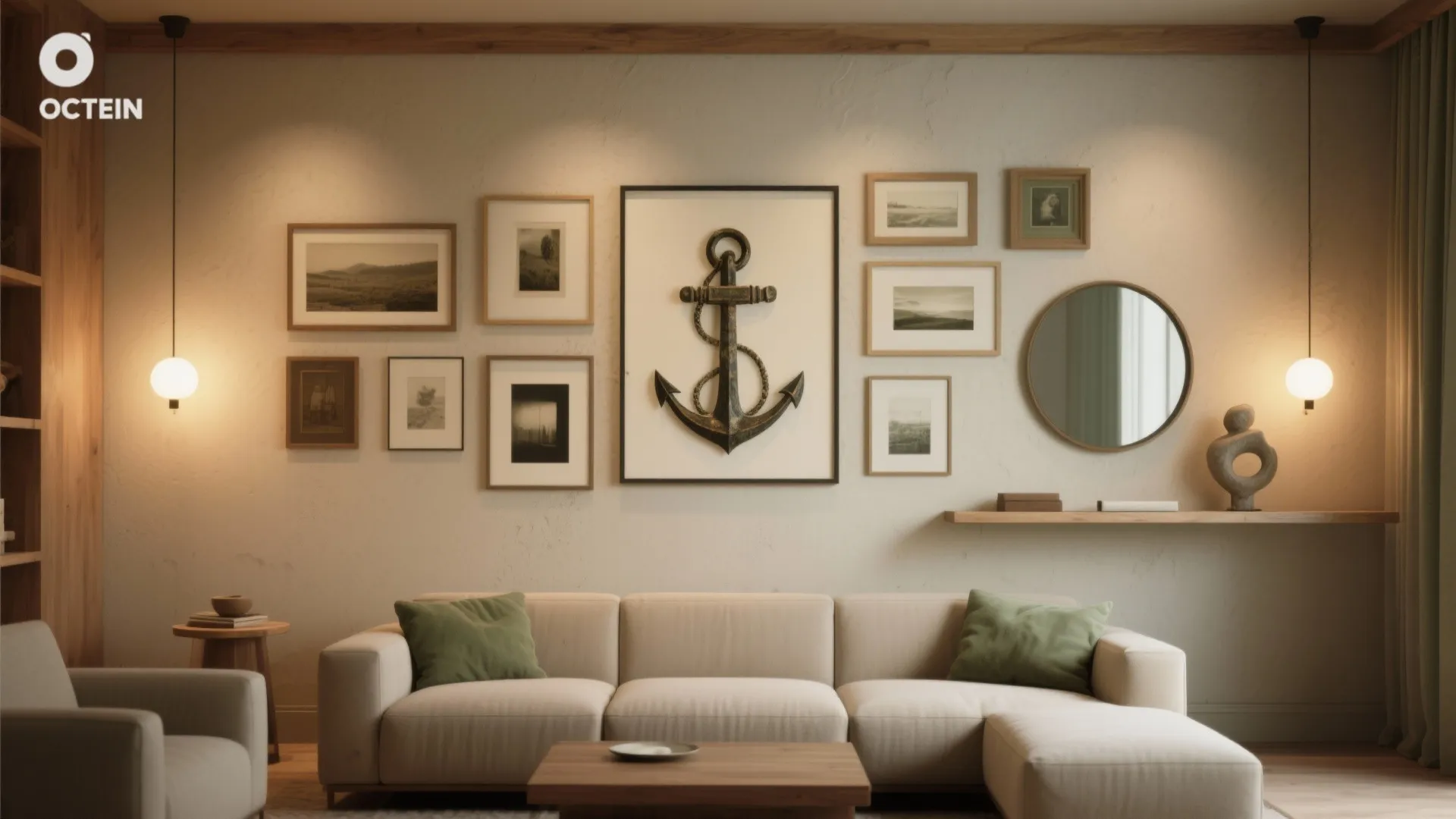 1. Curate a gallery wall with mixed scales