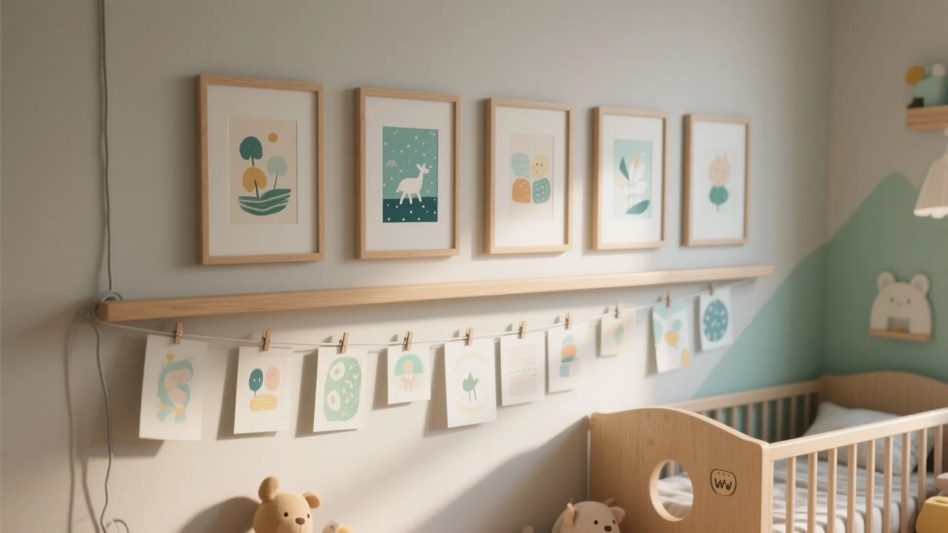 1) A Growing Gallery Wall for Art and Memories