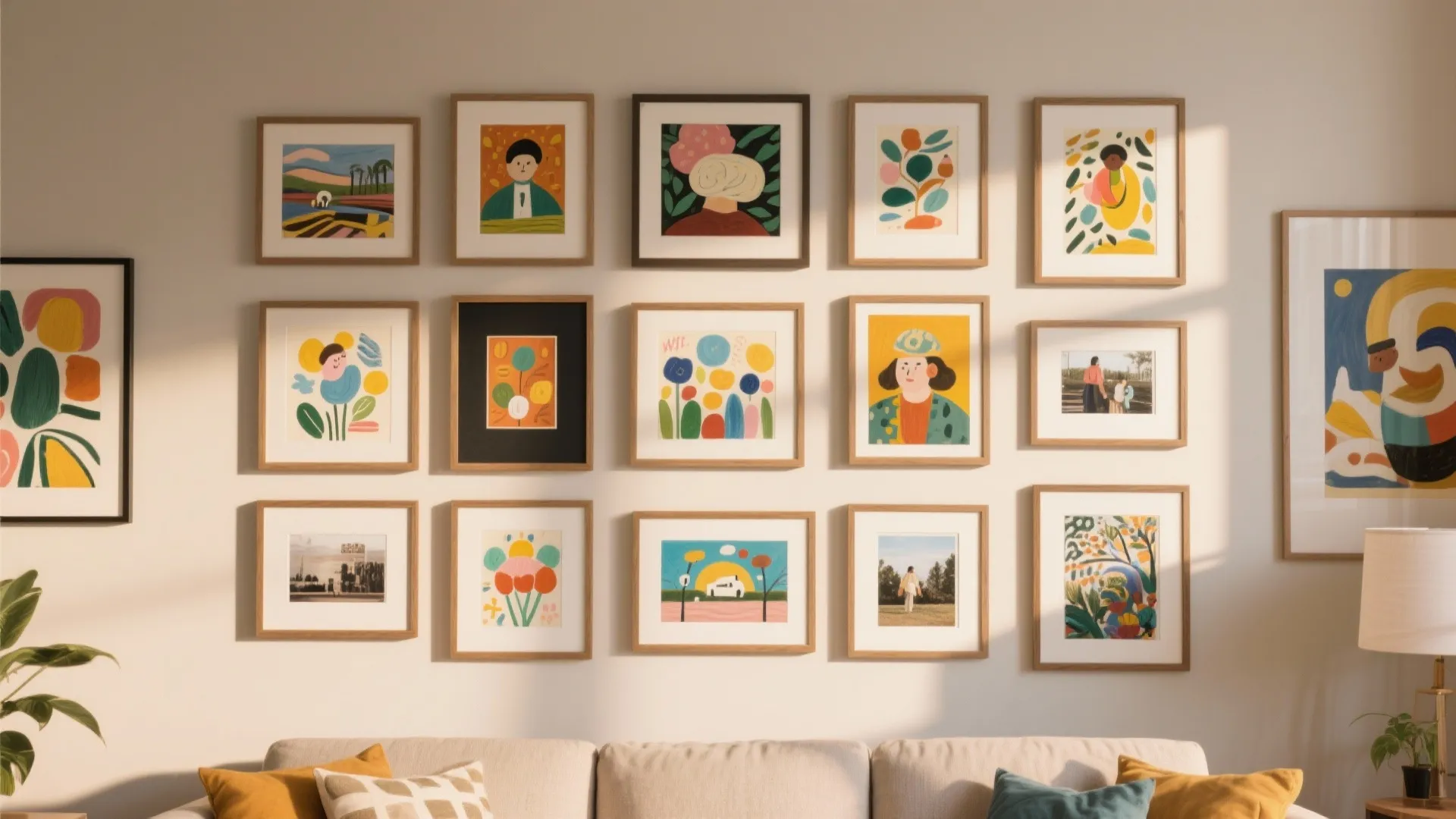 Gallery Wall with 8 x 10 Mix