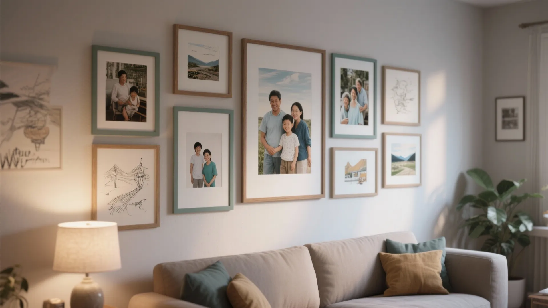 Gallery Wall with Personal Art