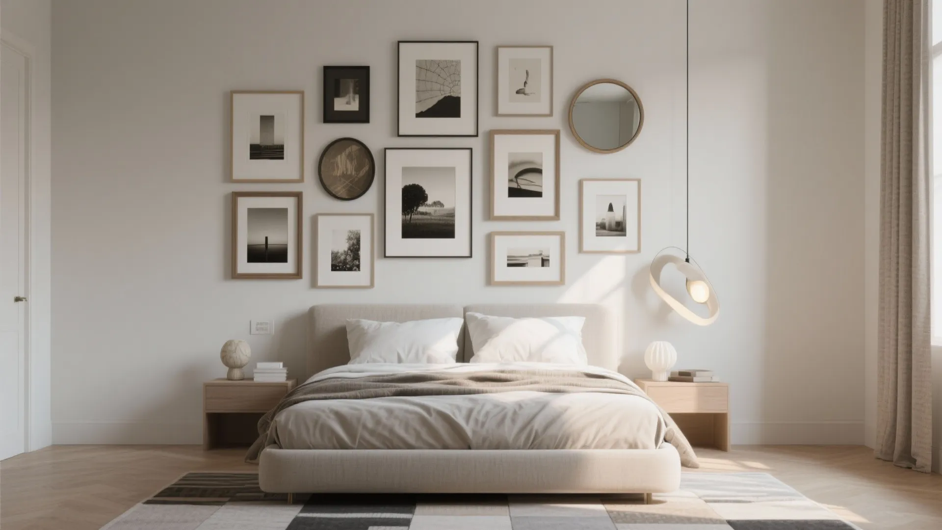 3. Gallery Wall with Asymmetry