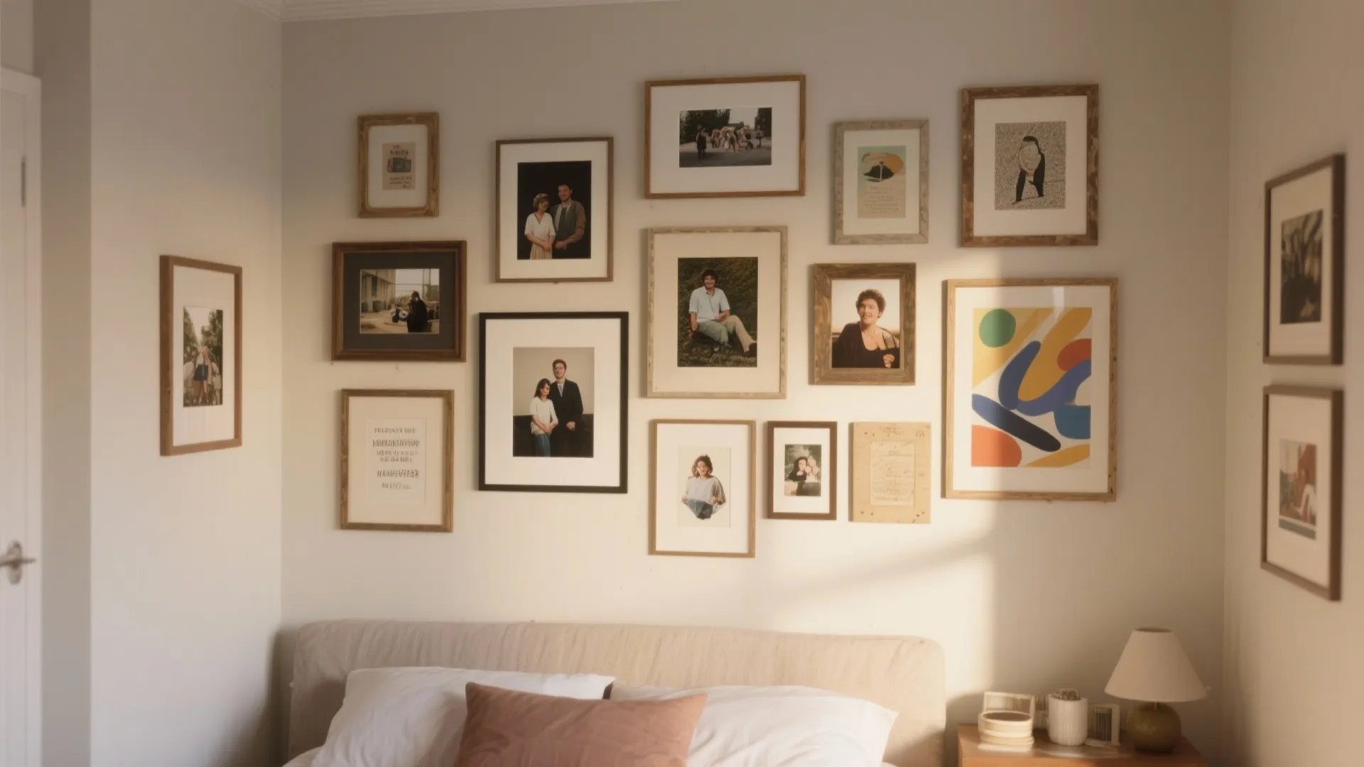 Gallery Wall with Personal Photos
