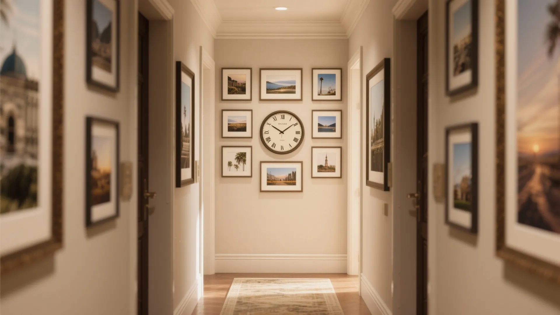 Gallery Wall Clock Arrangement