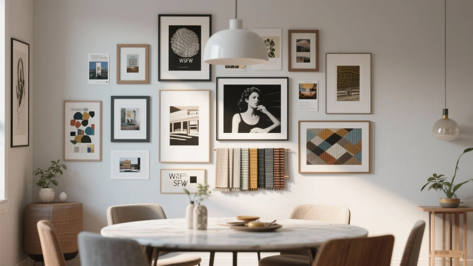 2. Gallery Wall with a Twist