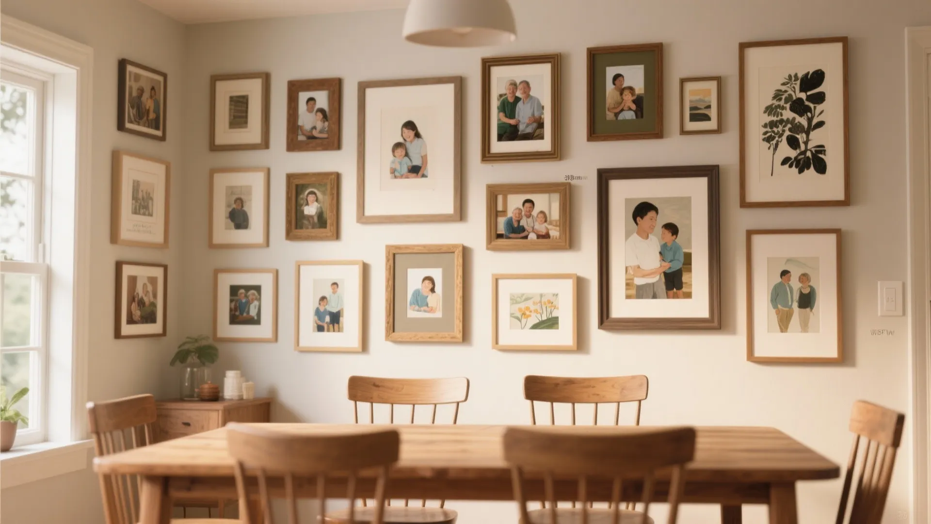 Gallery Wall with Mixed Frames