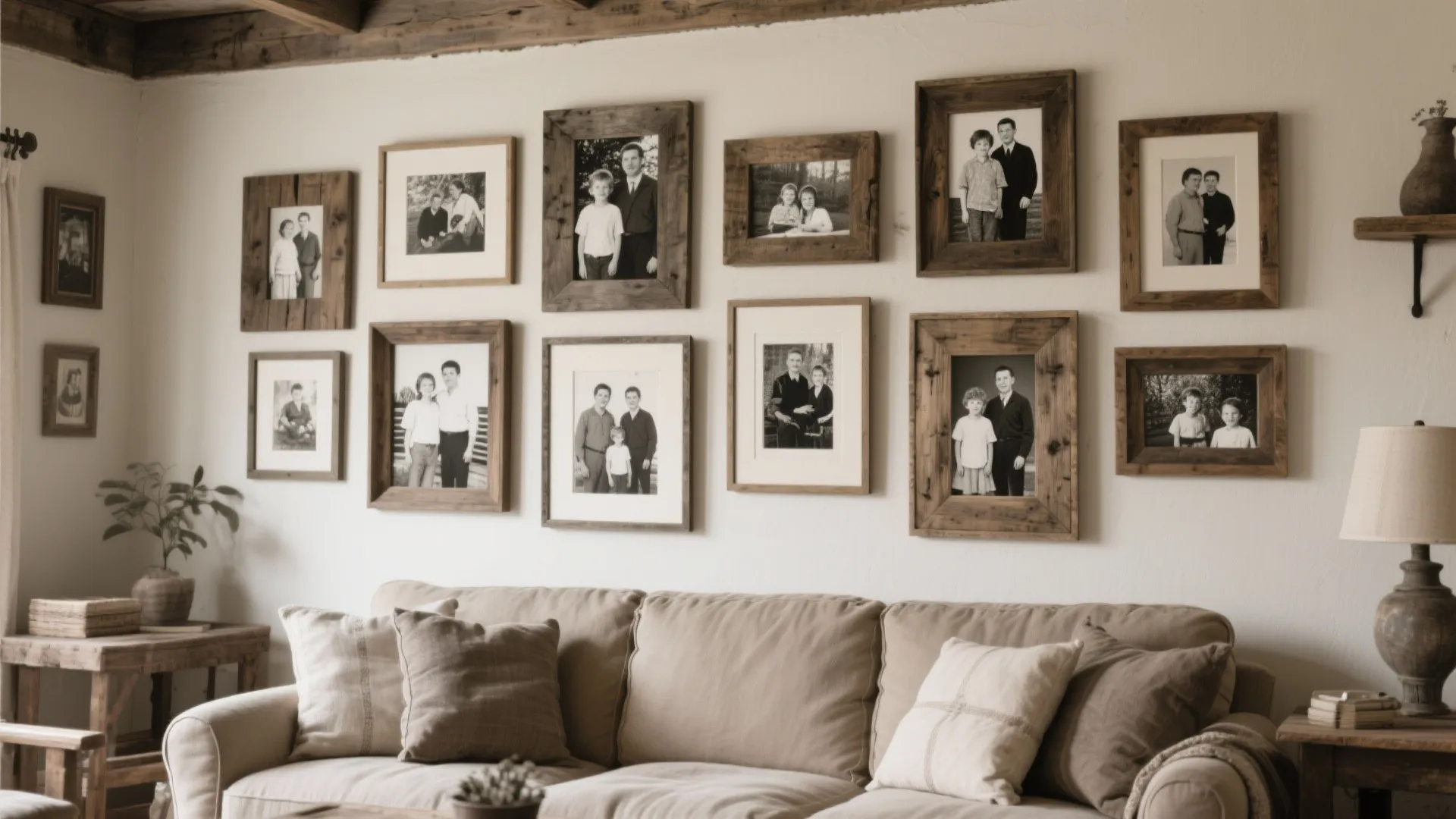 9. Farmhouse-Style Gallery Wall