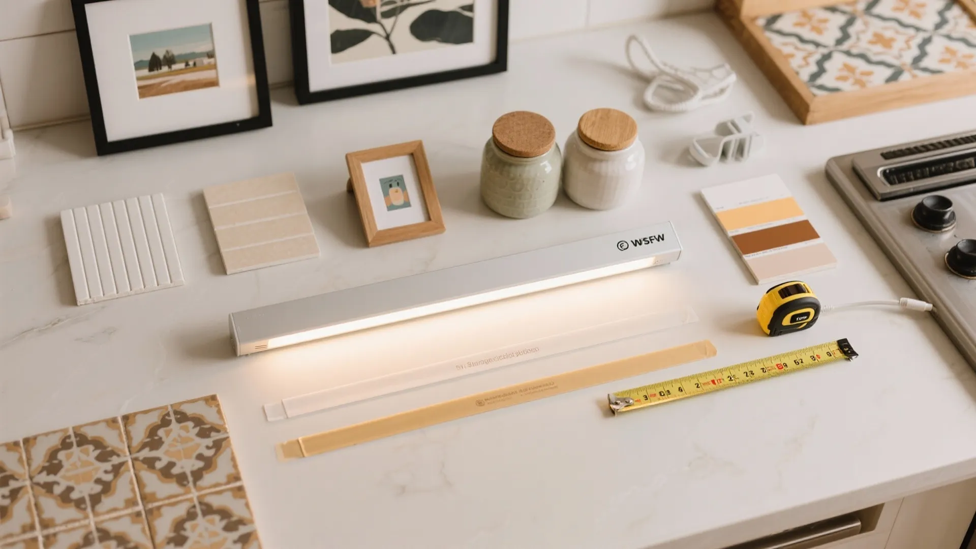 Rechargeable picture lights for shelves and art