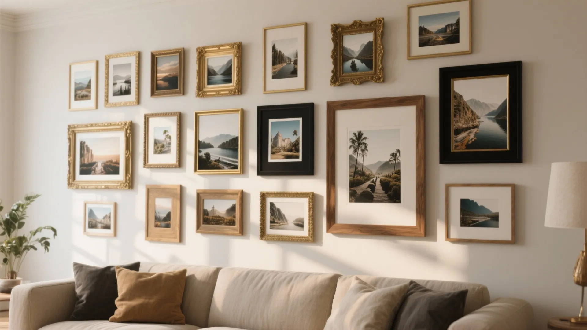 Gallery Walls with Mixed Frames